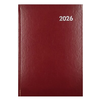 Határidőnapló ALISCA A/4 heti fehér lapos bordó 2026.