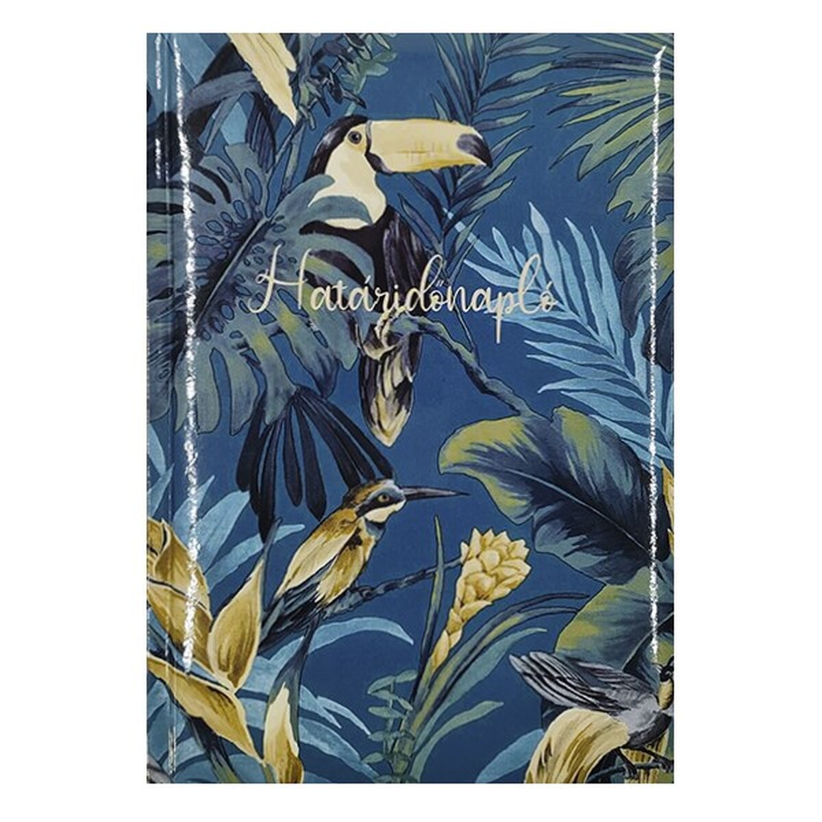 Határidőnapló ALISCA A/5 napi fehér lapos kék madár bianco