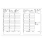 Határidőnapló ALISCA B/6 heti fehér lapos papírtáblás vegyes 2026.