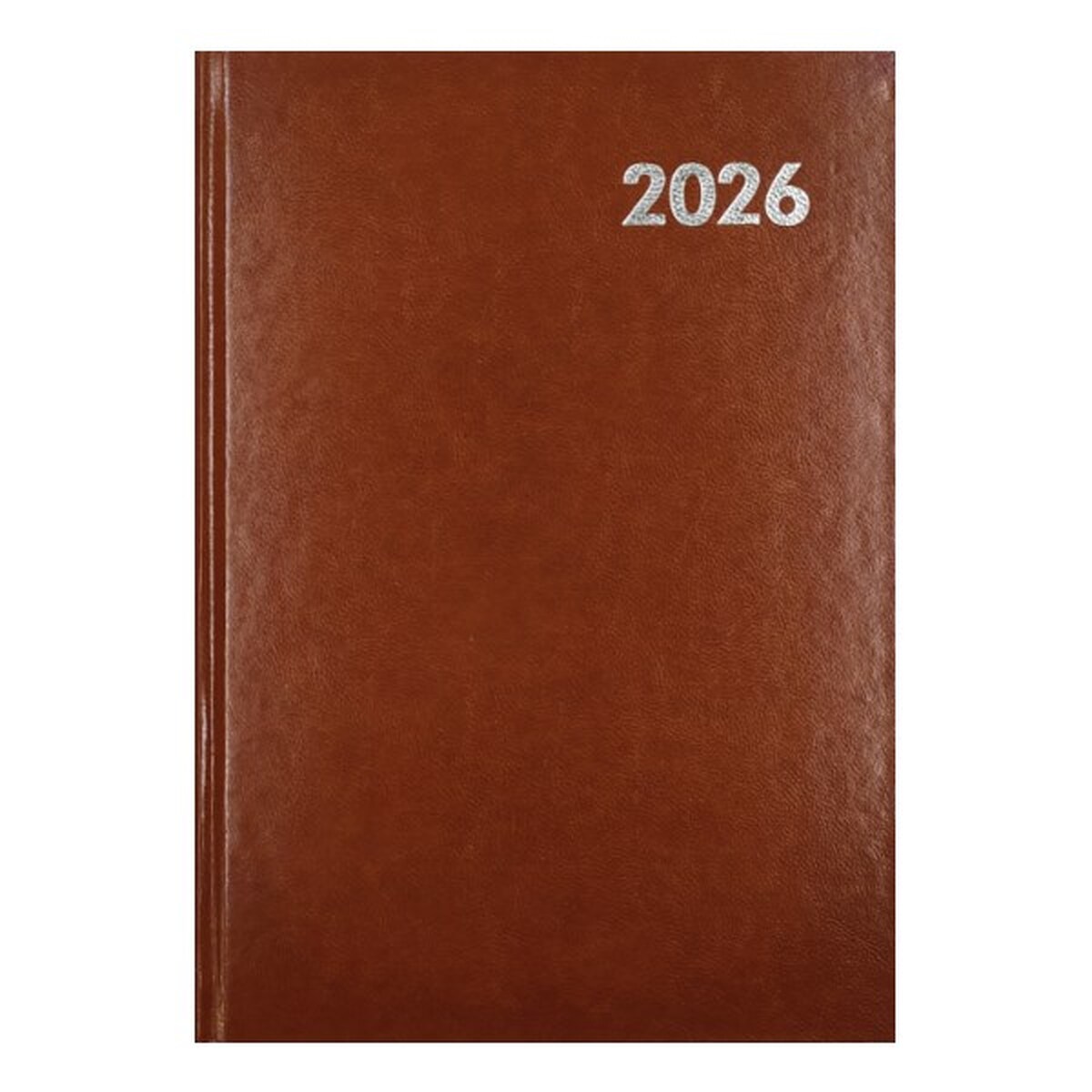 Határidőnapló ALISCA B/5 napi fehér lapos barna 2026.