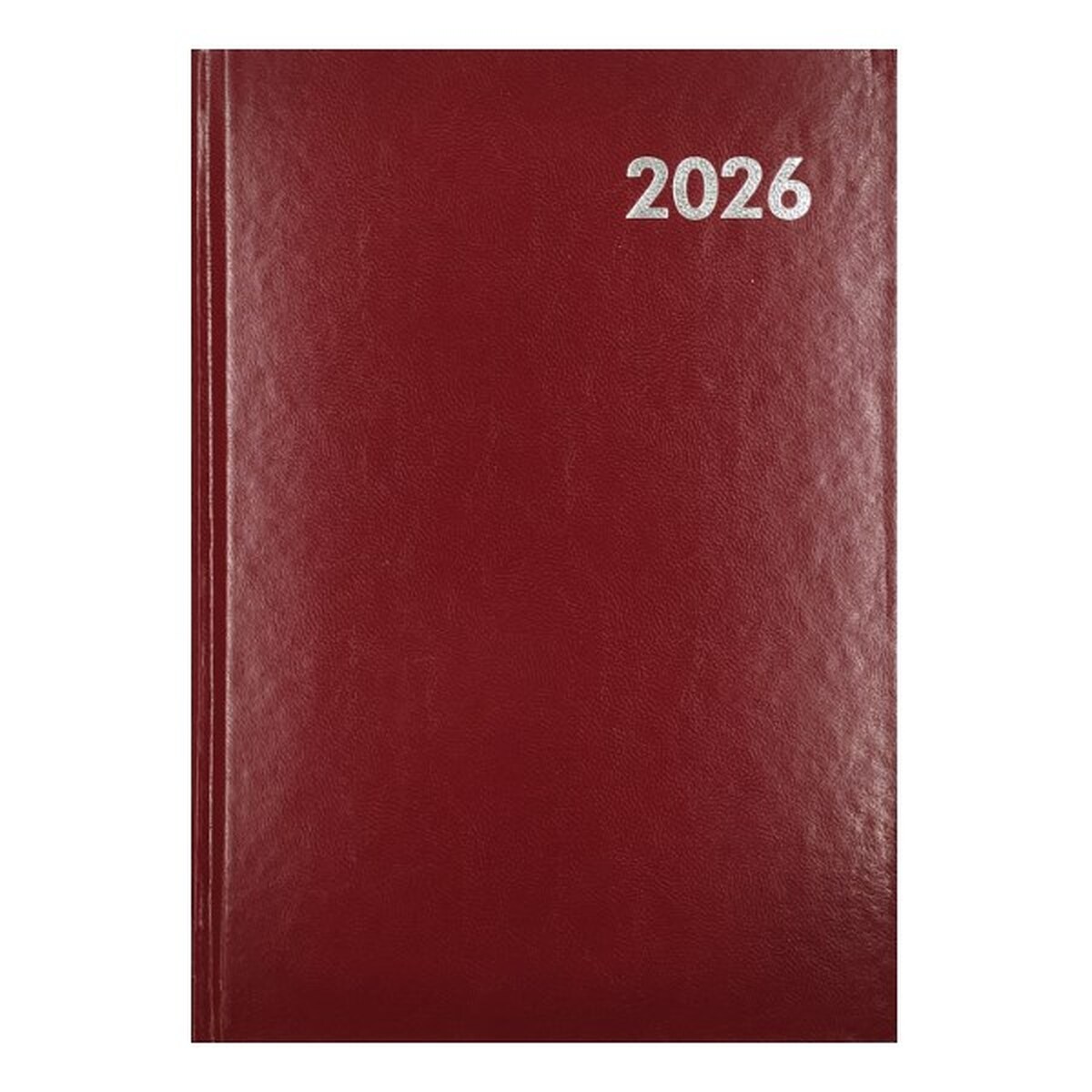 Határidőnapló ALISCA B/5 napi fehér lapos bordó 2026.