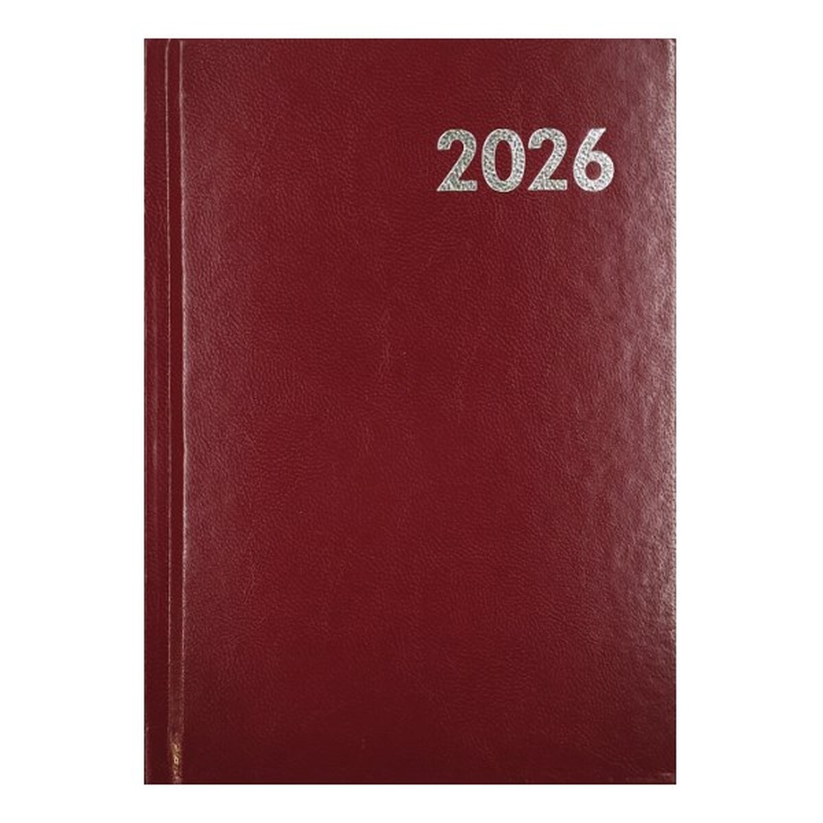 Határidőnapló ALISCA B/6 napi fehér lapos bordó 2026.