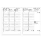 Határidőnapló ALISCA Rebel varrott A/4 heti fehér lapos szürke 2026.