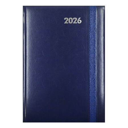 Határidőnapló ALISCA Rebel varrott A/4 heti fehér lapos kék 2026.