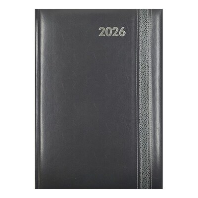 Határidőnapló ALISCA Rebel varrott A/4 heti fehér lapos szürke 2026.