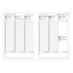 Határidőnapló ALISCA Rebel varrott B/5 napi fehér lapos kék 2026.