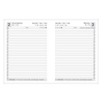 Határidőnapló ALISCA Rebel varrott B/6 napi fehér lapos kék 2026.