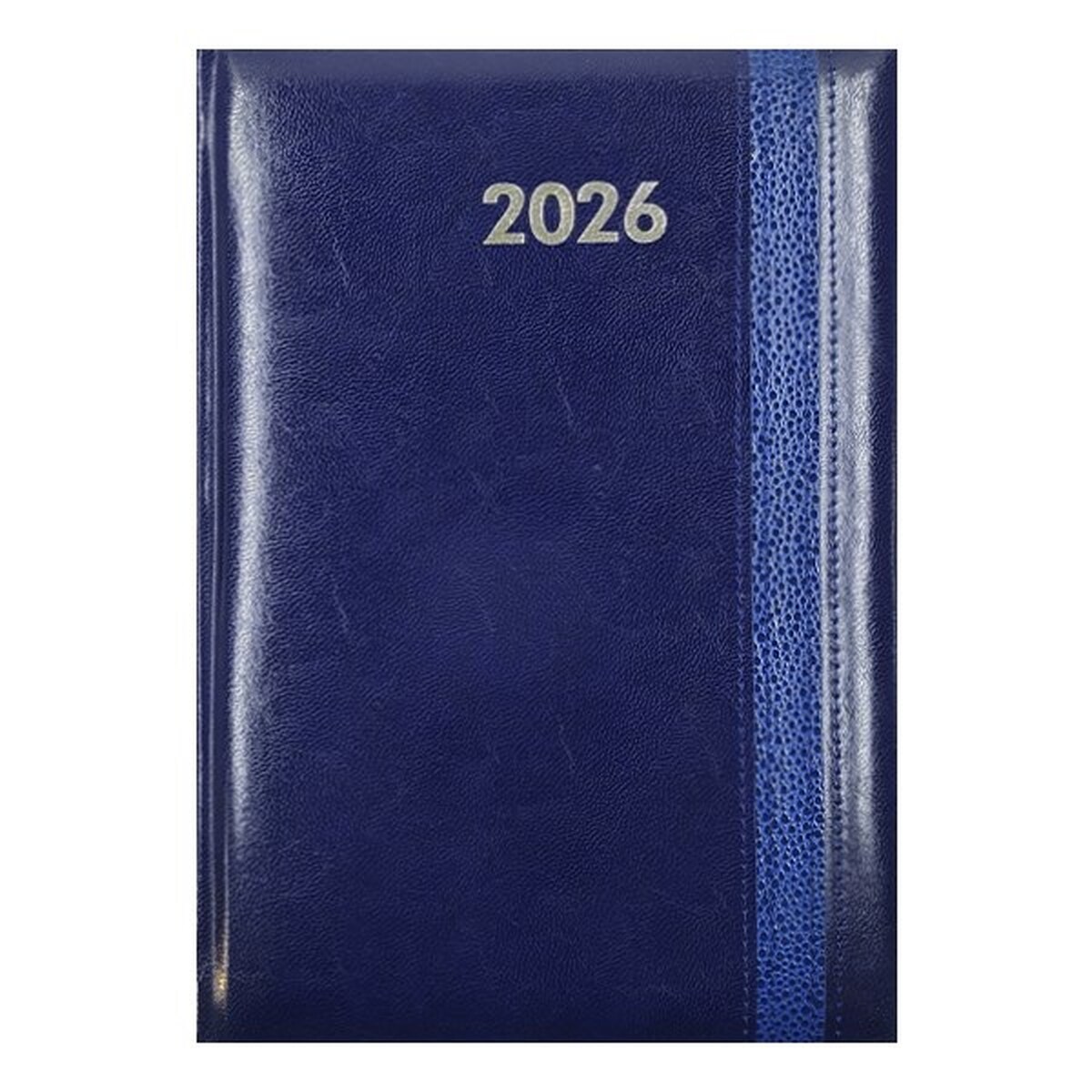 Határidőnapló ALISCA Rebel varrott B/5 napi fehér lapos kék 2026.