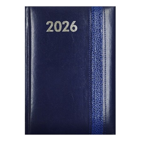 Határidőnapló ALISCA Rebel varrott B/6 napi fehér lapos kék 2026.