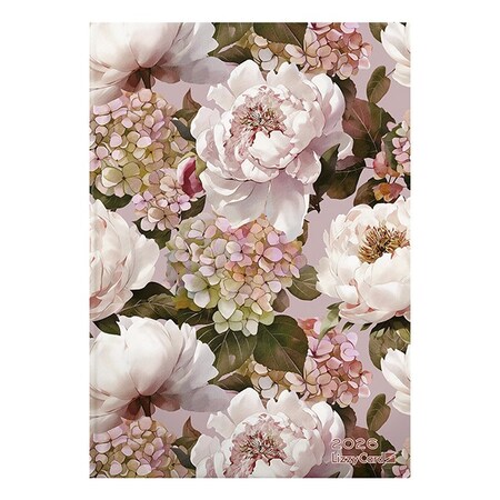 Határidőnapló LIZZY CARD A/5 napi szivacsos White blossoms 2026.