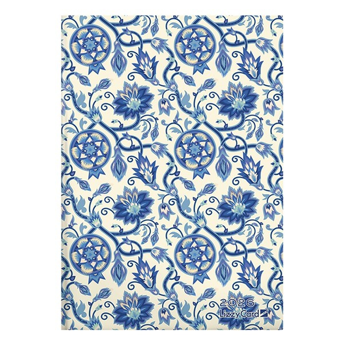 Határidőnapló LIZZY CARD B/6 heti keménytáblás Blue pattern 2026.