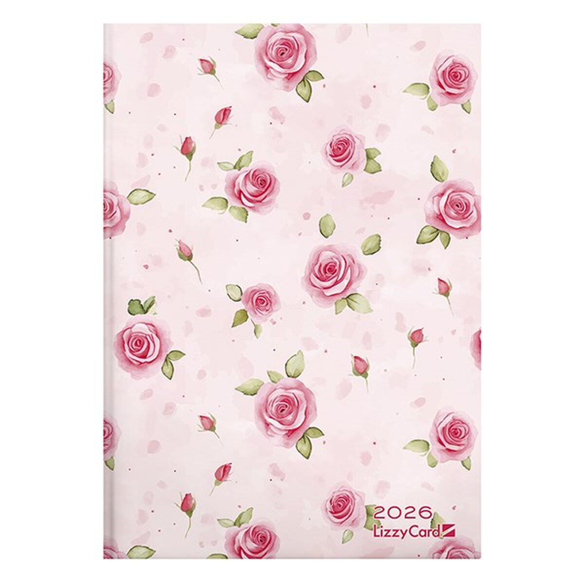 Határidőnapló LIZZY CARD B/6 heti keménytáblás Pink roses 2026. Határidőnapló LIZZY CARD B/6 heti keménytáblás Pink roses 2026.