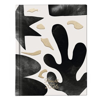 Határidőnapló PLANALL Mini A/6 heti keményfedelű aranyozott Brush 2026.