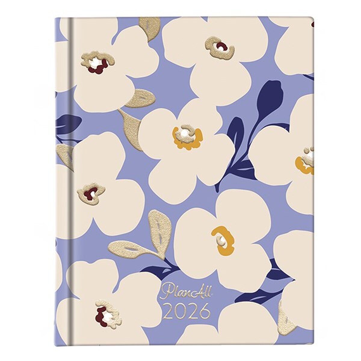 Határidőnapló PLANALL Mini A/6 heti keményfedelű aranyozott New year 2026.