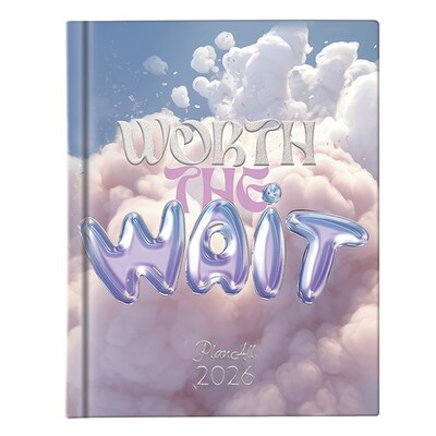 Határidőnapló PLANALL Mini A/6 heti keményfedelű aranyozott Wait 2026.