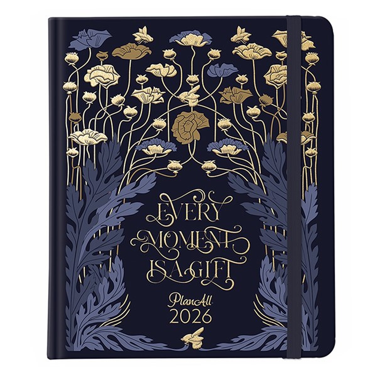 Határidőnapló PLANALL New Classic B/5 heti keményfedelű gumis Blue 2026.