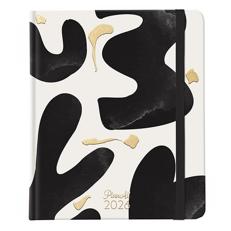 Határidőnapló PLANALL New Classic B/5 heti keményfedelű gumis Canvas 2026.