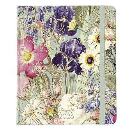 Határidőnapló PLANALL New Classic B/5 heti keményfedelű gumis Violet 2026.