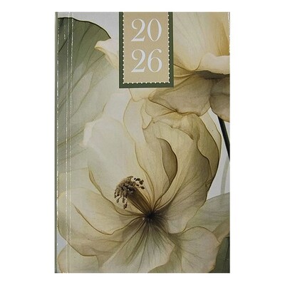 Zsebnaptár ALISCA 7 napos álló fehér lapos papírborítás vegyes 2026.