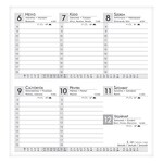 Zsebnaptár ALISCA fekvő fehér lapos barna 2026.