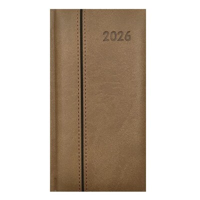 Zsebnaptár ALISCA fekvő fehér lapos prémium 2026.