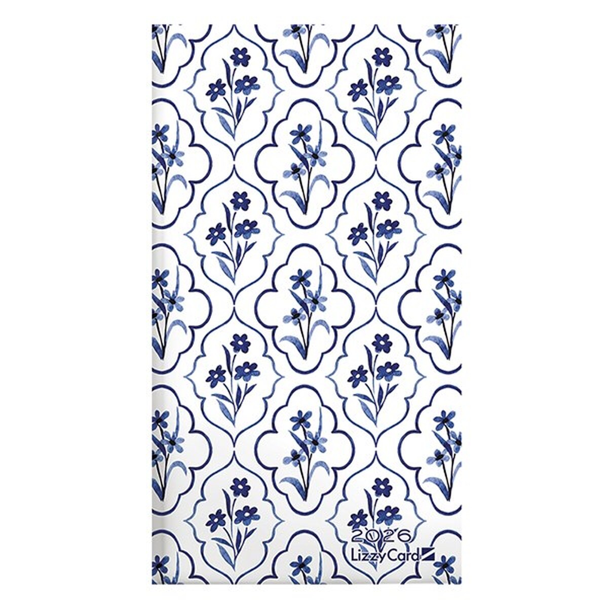 Zsebnaptár LIZZY CARD fekvő keménytáblás Flowers pattern 2026. Zsebnaptár LIZZY CARD fekvő keménytáblás Flowers pattern 2026.