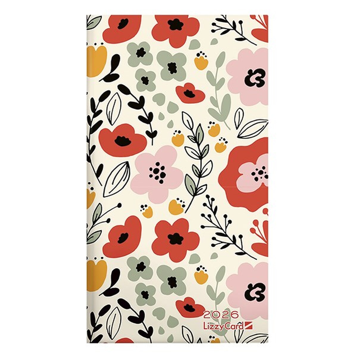 Zsebnaptár LIZZY CARD fekvő keménytáblás Kind 2026.