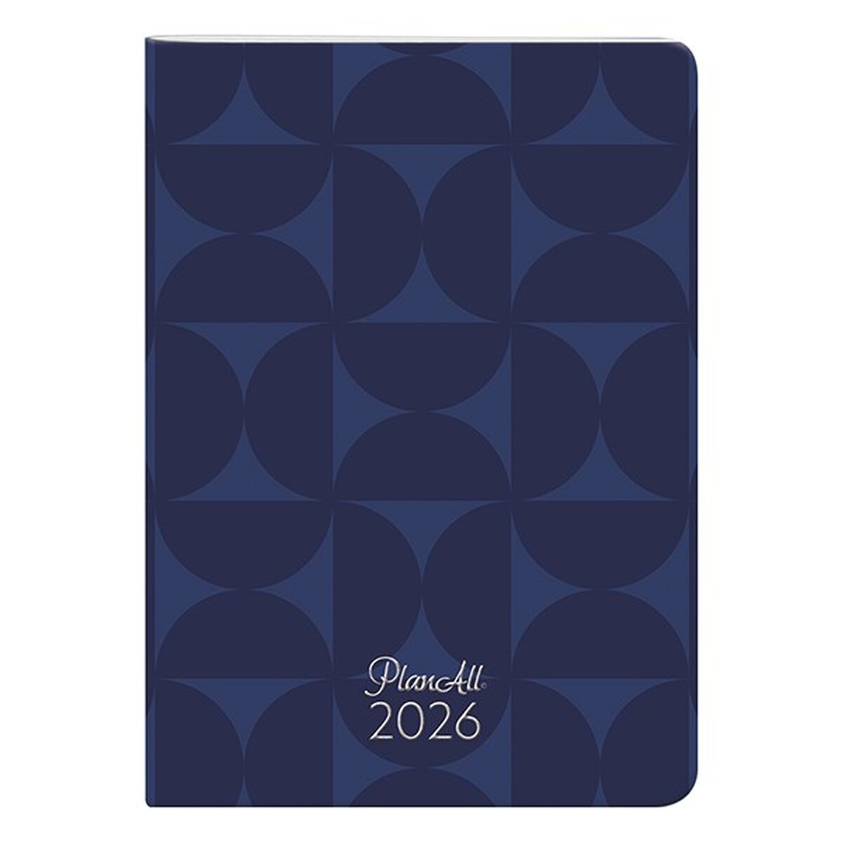 Zsebnaptár PLANALL B/6 heti álló fehér lapos aranyozott Blue 2026.