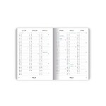 Zsebnaptár PLANALL B/6 heti álló fehér lapos aranyozott Girl 2026.