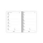 Zsebnaptár PLANALL B/6 heti álló fehér lapos aranyozott Winter 2026.