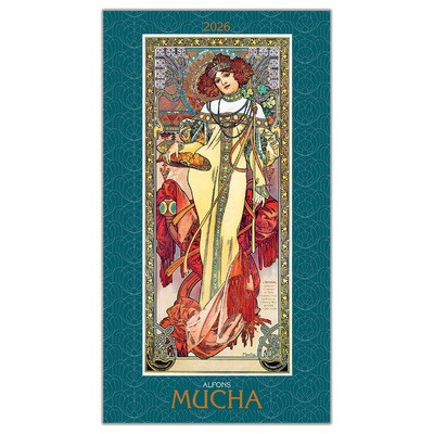 Alfons Mucha, képes falinaptár 2026