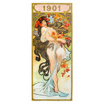 Alfons Mucha, képes falinaptár 2026