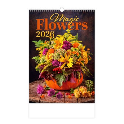 Magic Flowers, képes falinaptár 2026