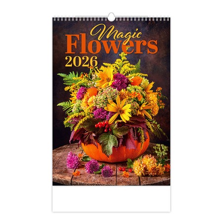 Magic Flowers, képes falinaptár 2026