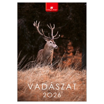 Vadászat B4, képes falinaptár 2026