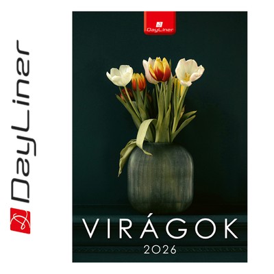 Virágok B4, képes falinaptár 2026