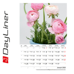 Virágok B4, képes falinaptár 2026