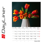 Virágok B4, képes falinaptár 2026