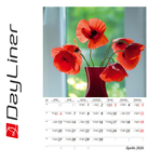 Virágok B4, képes falinaptár 2026