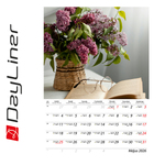 Virágok B4, képes falinaptár 2026