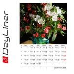 Virágok B4, képes falinaptár 2026