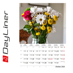 Virágok B4, képes falinaptár 2026