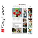 Virágok B4, képes falinaptár 2026