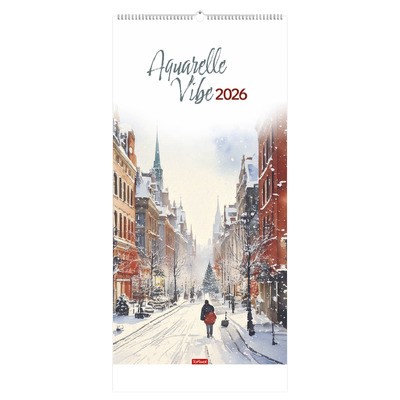 Aquarelle Vibe, képes falinaptár 2026