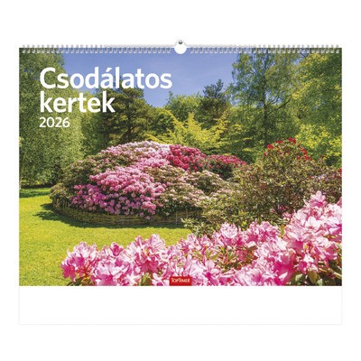 Csodálatos Kertek, képes falinaptár 2026