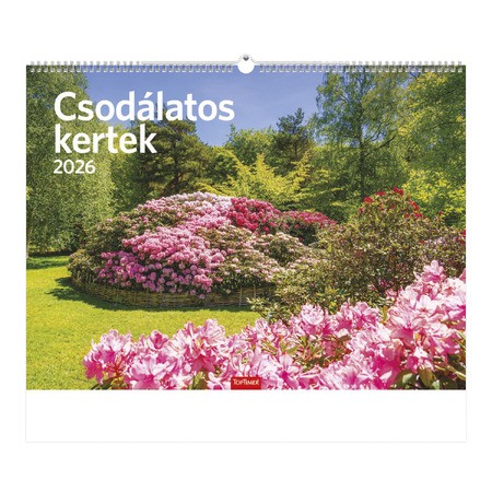 Csodálatos Kertek, képes falinaptár 2026