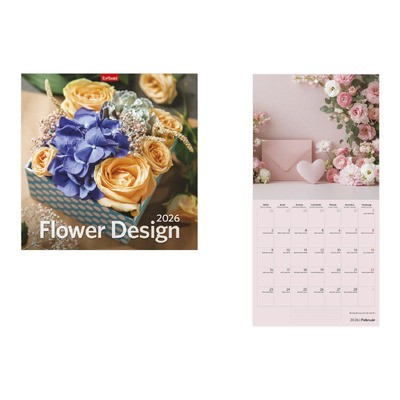 Flower Design, képes lemeznaptár 2026