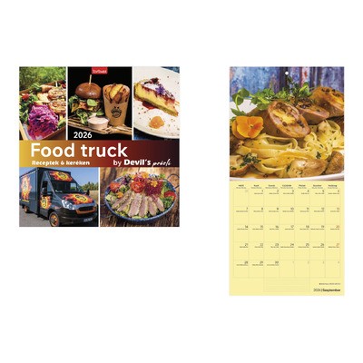 Food Truck, képes lemeznaptár 2026