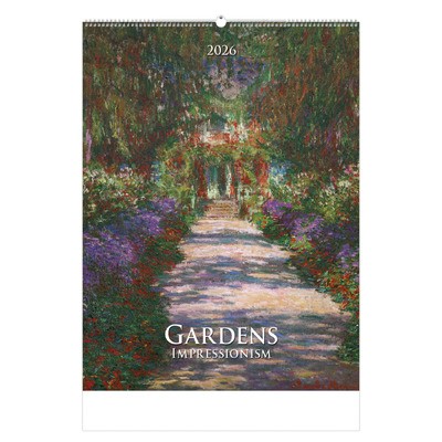 Gardens Impressionism, képes falinaptár 2026