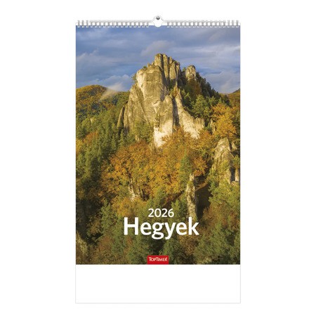 Hegyek, képes falinaptár 2026